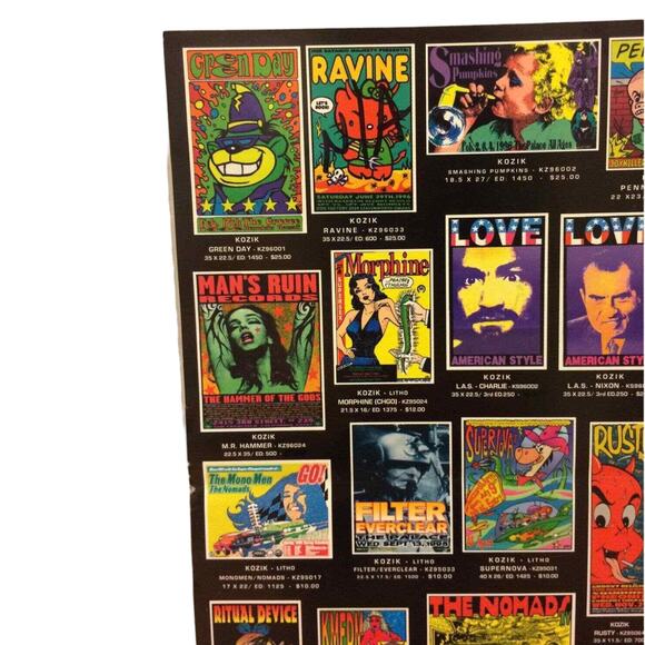 TILT WORKS Poster Kozik Uncle Charlie Psychic Sparkplug Derek Hess Coop RARE! - Picture 6 of 10